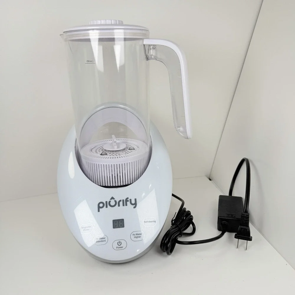 Piurify Hydrogen Water Generator Pitcher Tested Working Used Filter